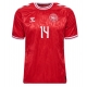 Danemarca Mikkel Damsgaard #14 Tricou Fotbal Replică European 2024 Barbati Acasa